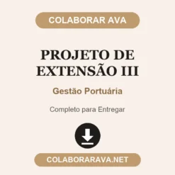 Projeto de Extensão III de Gestão Portuária pronto para entregar
