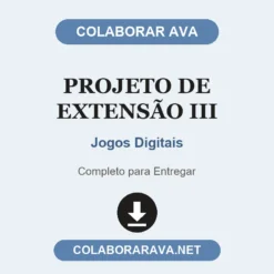 Projeto de Extensão III de Jogos Digitais pronto para entregar