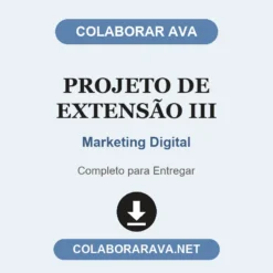 Projeto de Extensão III de Marketing Digital pronto para entregar
