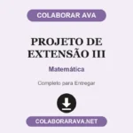 Projeto de extensão III Matemática