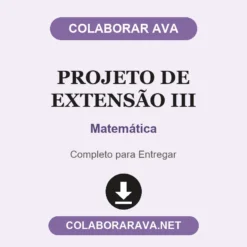 Projeto de Extensão III de Matemática pronto para entregar