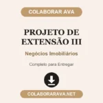 Projeto de Extensão III Negócios Imobiliários