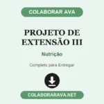 Projeto de Extensão III Nutrição