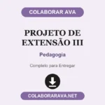 Projeto de Extensão III Pedagogia