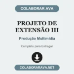 Projeto de Extensão III Produção Multimídia