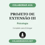 Projeto de Extensão III Psicologia