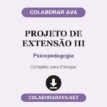 Projeto de Extensão III Psicopedagogia