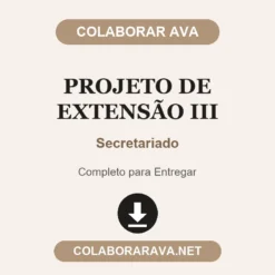 Projeto de Extensão III de Secretariado pronto para entregar