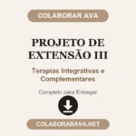 Projeto de Extensão III Terapias Integrativas e Complementares
