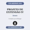 Projeto de Extensão IV de Direito pronto para entregar