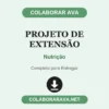 Projeto de Extensão de Nutrição pronto para entregar