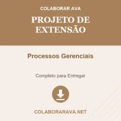 Projeto de Extensão de Processos Gerenciais pronto para download