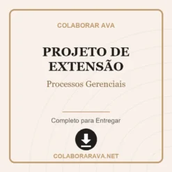 Projeto de Extensão de Processos Gerenciais pronto para download