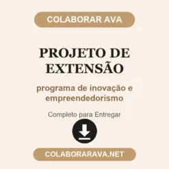 Projeto de Extensão de programa de inovação e empreendedorismo pronto para entregar