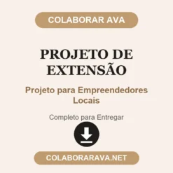 Projeto de Extensão de Projeto para Empreendedores Locais pronto para entregar