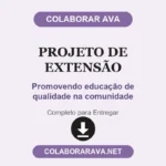 Projeto de Extensão Promovendo educação de qualidade na comunidade