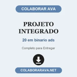 Projeto Integrado de 20 em binario ads pronto para entregar