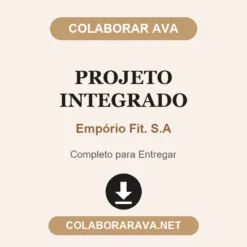 Projeto Integrado de Empório Fit. S.A pronto para entregar