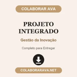 Projeto Integrado de Gestão da Inovação pronto para entregar