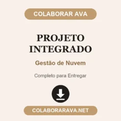 Projeto Integrado de Gestão de Nuvem pronto para entregar