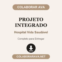 Projeto Integrado de Hospital Vida Saudável pronto para entregar