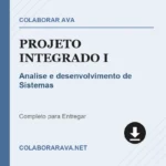Projeto Integrado I - Analise e desenvolvimento de Sistemas