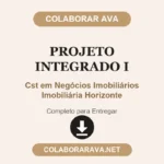 Projeto integrado I Cst em Negócios Imobiliários Imobiliária Horizonte