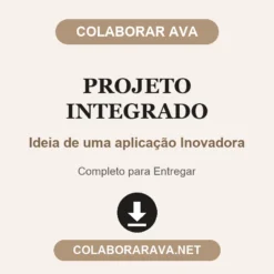 Projeto Integrado de Ideia de uma aplicação Inovadora pronto para entregar