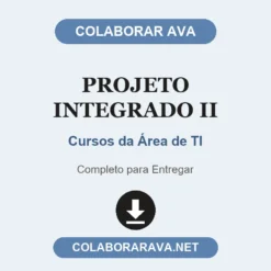 Projeto Integrado II de Cursos da Área de TI pronto para entregar