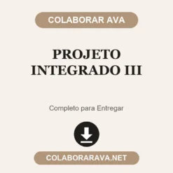 Projeto Integrado III pronto para entregar