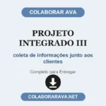 projeto integrado III coleta de informações junto aos clientes