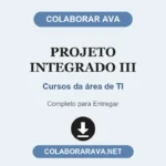 Projeto Integrado III Cursos da área de TI