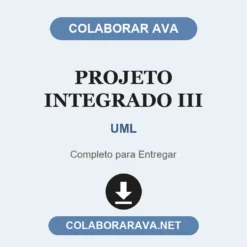Projeto Integrado III de UML pronto para entregar