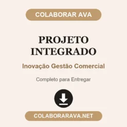 Projeto Integrado de Inovação Gestão Comercial pronto para entregar