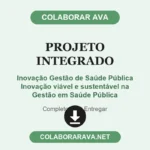 Projeto Integrado Inovação Gestão de Saúde Pública Inovação viável e sustentável na Gestão em Saúde Pública