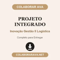 Projeto Integrado de Inovação Gestão II Logística pronto para entregar