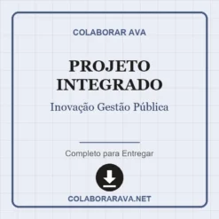 Projeto Integrado de Inovação Gestão Pública pronto para download
