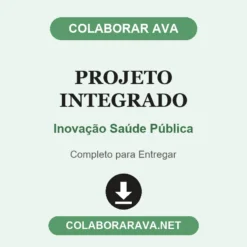 Projeto Integrado de Inovação Saúde Pública pronto para entregar