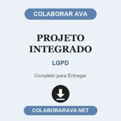 Projeto Integrado de LGPD pronto para entregar