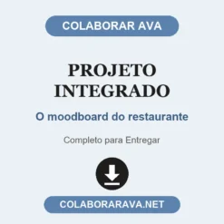 Projeto Integrado de O moodboard do restaurante pronto para entregar