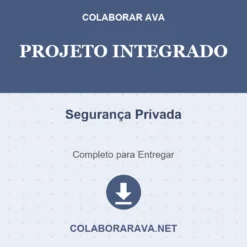Projeto Integrado de Segurança Privada pronto para download