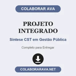 Projeto Integrado de Síntese CST em Gestão Pública pronto para entregar