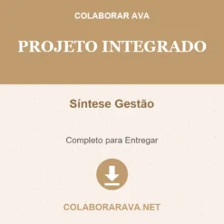 Projeto Integrado de Síntese Gestão pronto para download