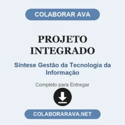 Projeto Integrado de Síntese Gestão da Tecnologia da Informação pronto para entregar