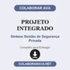 Projeto Integrado de Síntese Gestão de Segurança Privada pronto para entregar