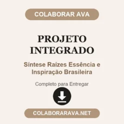 Projeto Integrado de Síntese Raízes Essência e Inspiração Brasileira pronto para entregar