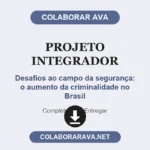 Projeto Integrador Desafios ao campo da segurança: o aumento da criminalidade no Brasil